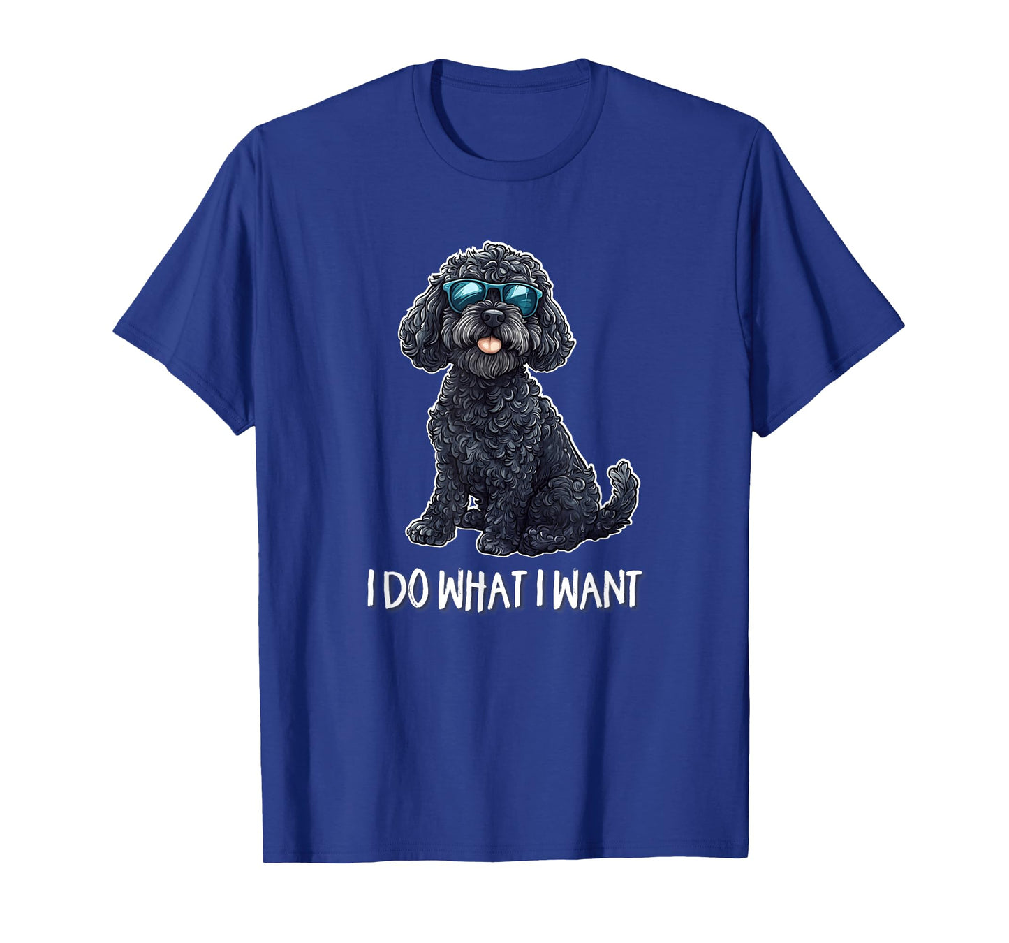 Cute Illustration I Do What I Want Black Cockapoo Lover T-Shirt