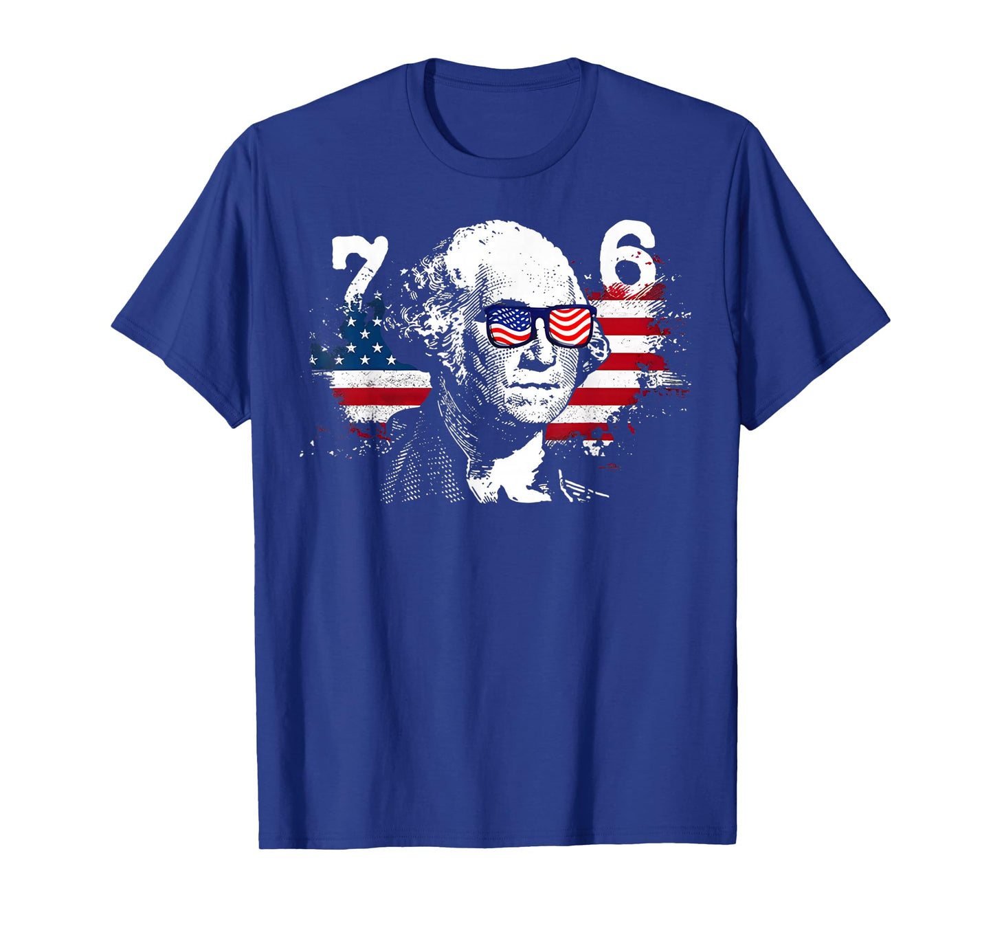 6-7 7-6 George Washington Shirt Six Seven Vintage USA Flag T-Shirt