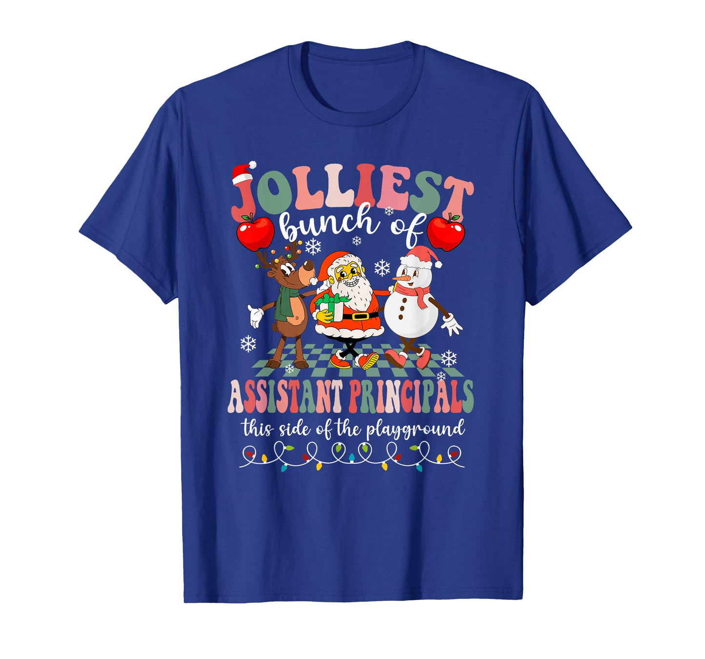 Funny Christmas Xmas Jolliest Bunch of Assistant Principals T-Shirt