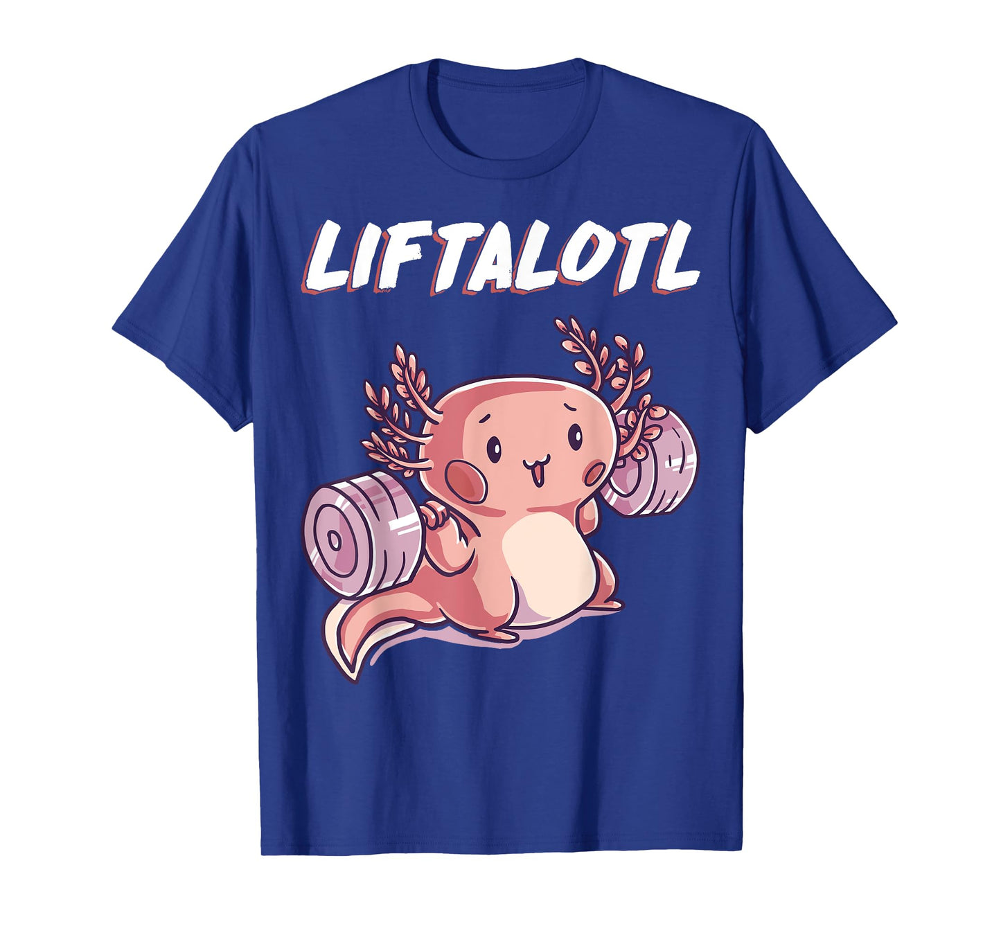 BCC Liftalotl Weightlifting Axolotl Amphibian Strength Gym T-Shirt - Unisex-Adults, Black, Small