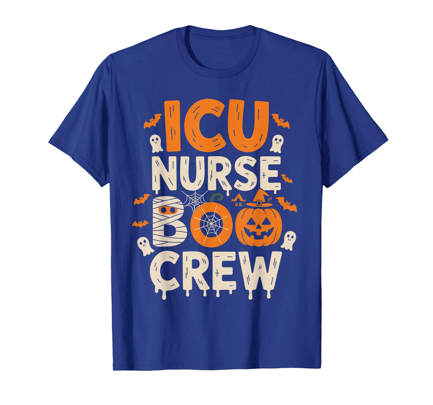 ICU Nurse Boo Crew Funny Halloween Group Outfit T-Shirt