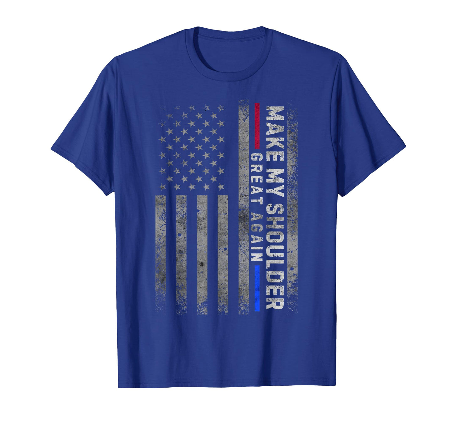Make my Shoulder Great Again Vintage American Flag Surgery T-Shirt