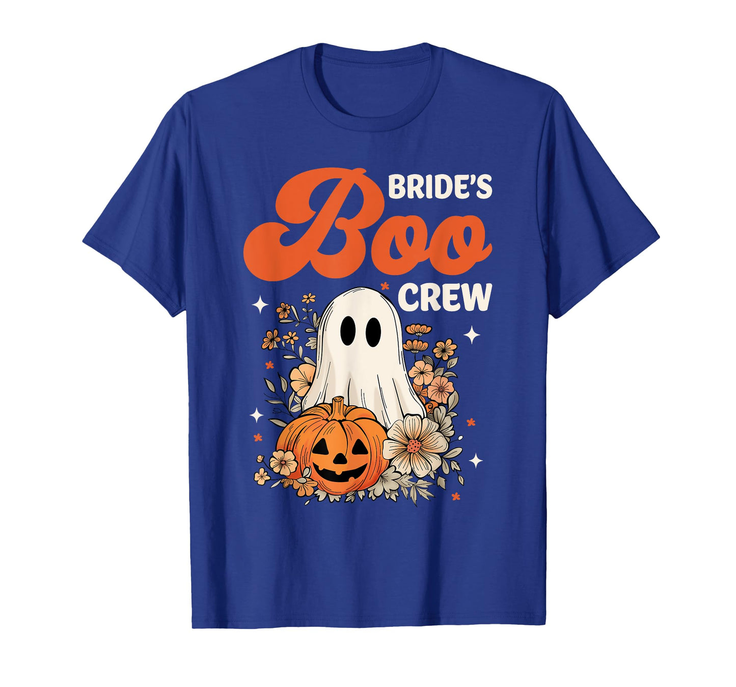 Bride's Boo Crew Wildflower Ghost Halloween Bachelorette T-Shirt