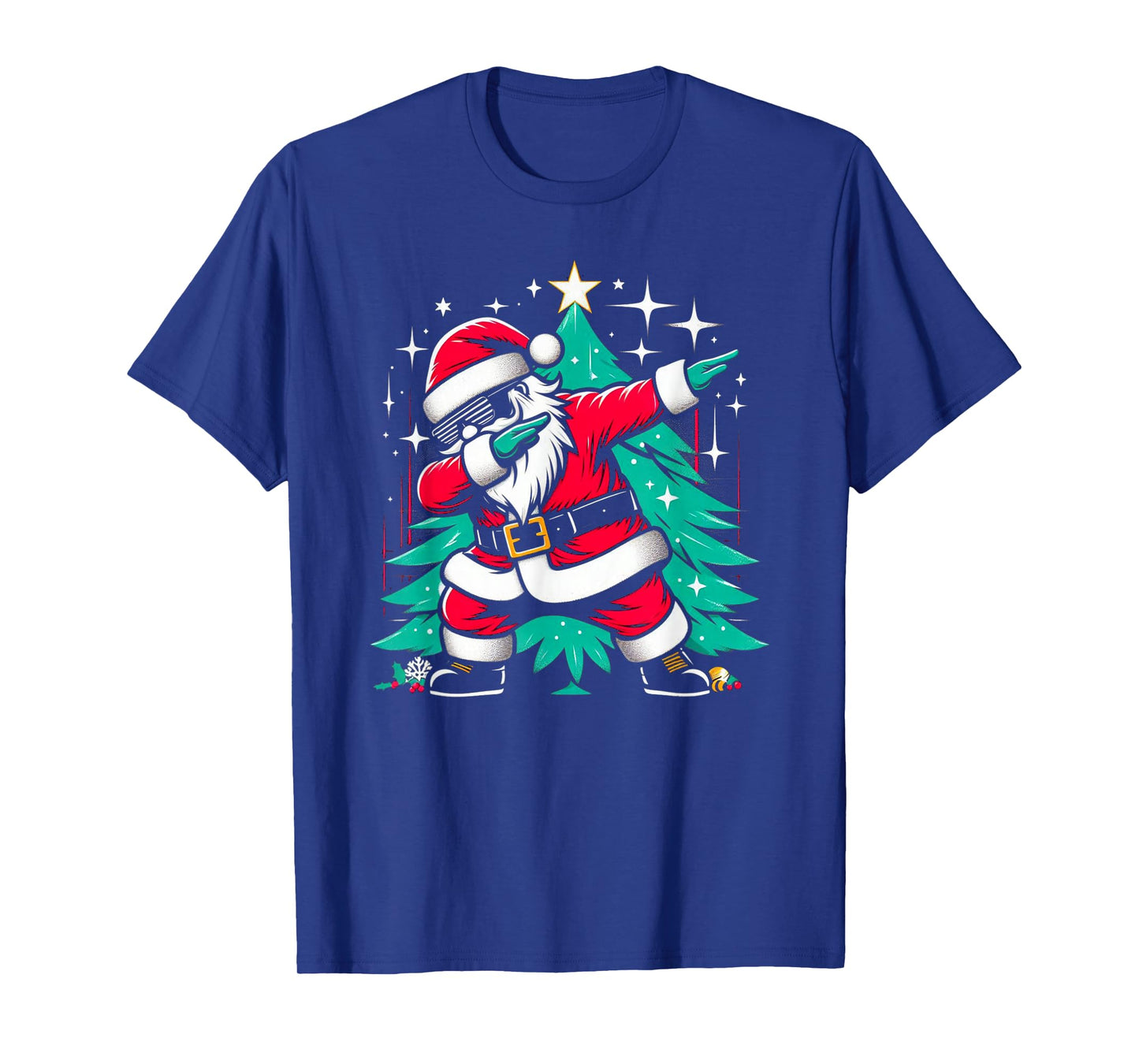 Dabbing Santa Claus Christmas Tree Funny Xmas Dab Boys Kids T-Shirt