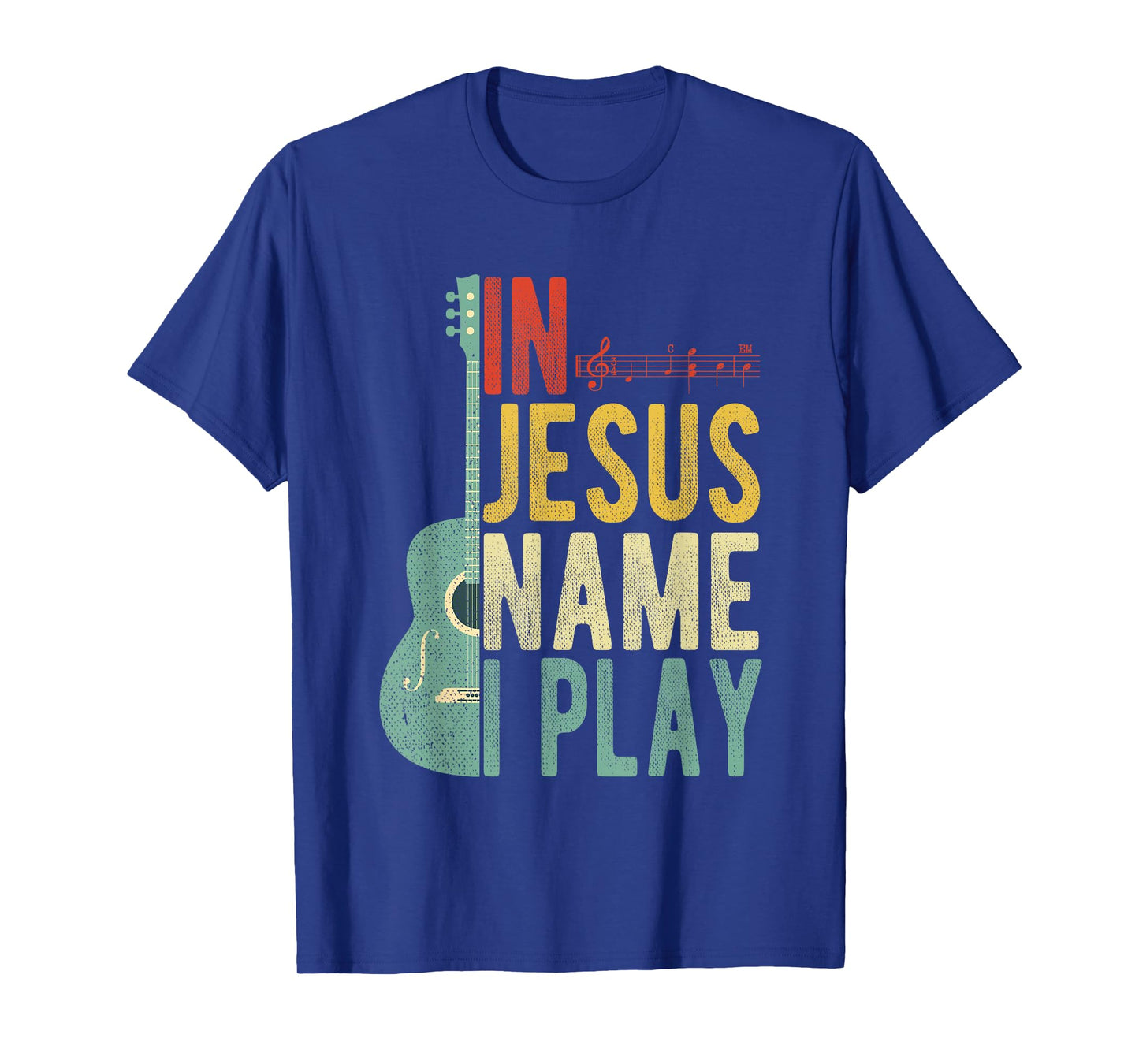In Jesus Name I Play Guitar T-Shirt