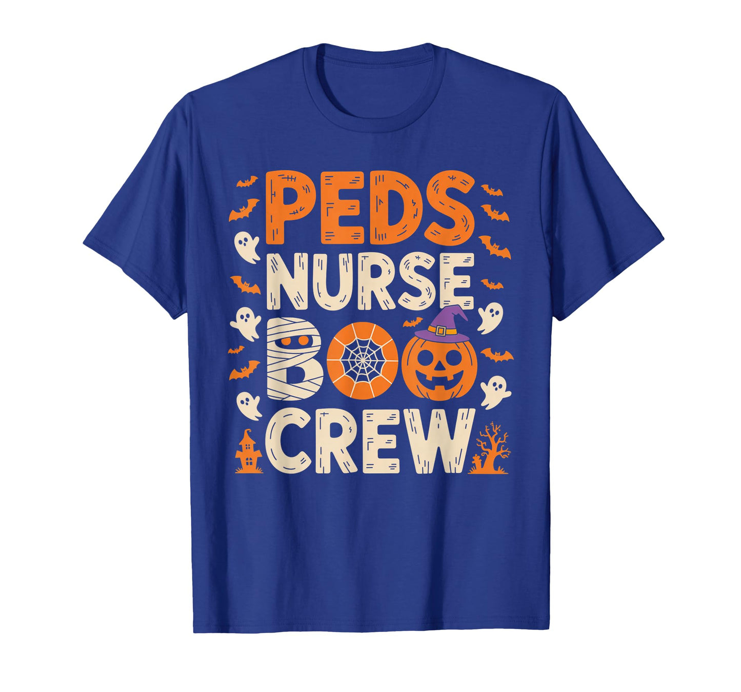 Peds Nurse Boo Crew Halloween Matching Group Outfit T-Shirt