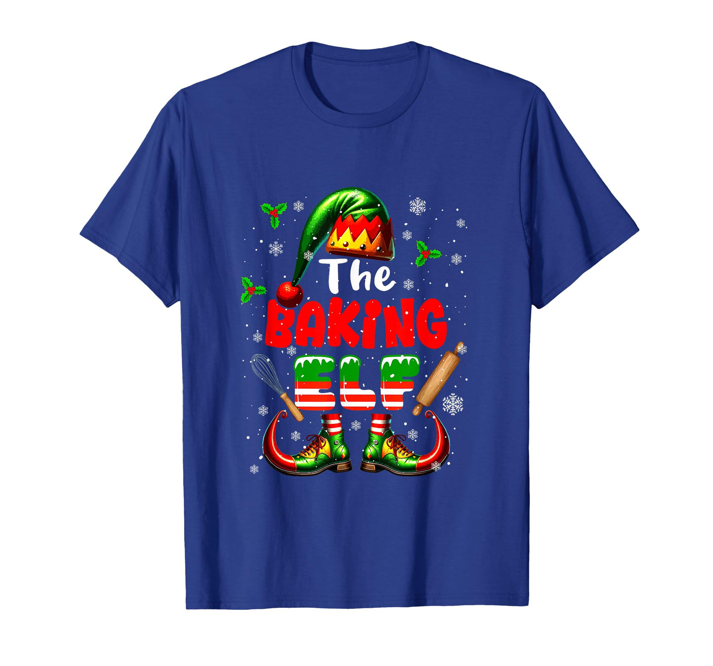 The Baking Elf Christmas Funny Job Team Matching Parties T-Shirt