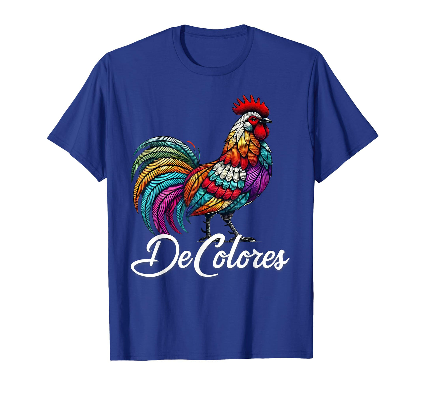 DeColores Cursillo Rainbow Rooster Catholic T-Shirt
