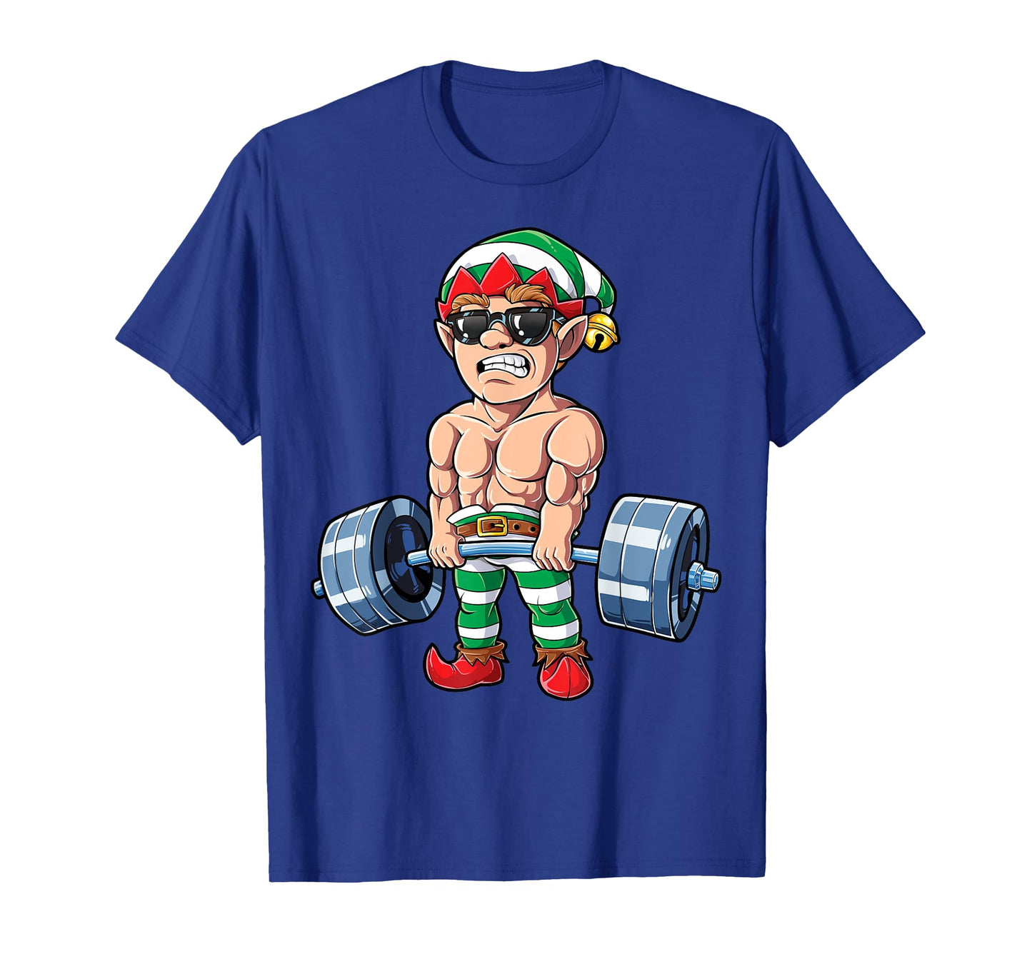 Eleven Weightlifting Christmas Fitness Gym Deadlift Xmas Men T-Shirt