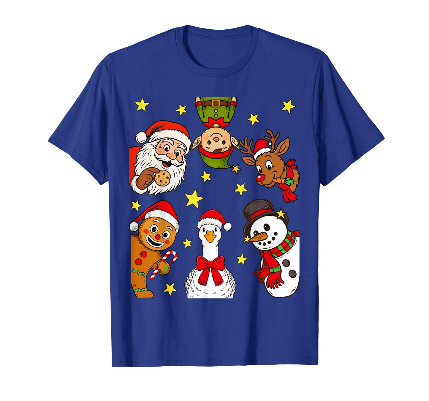 Christmas Squad Santa Elf Family Matching Pajamas Xmas T-Shirt