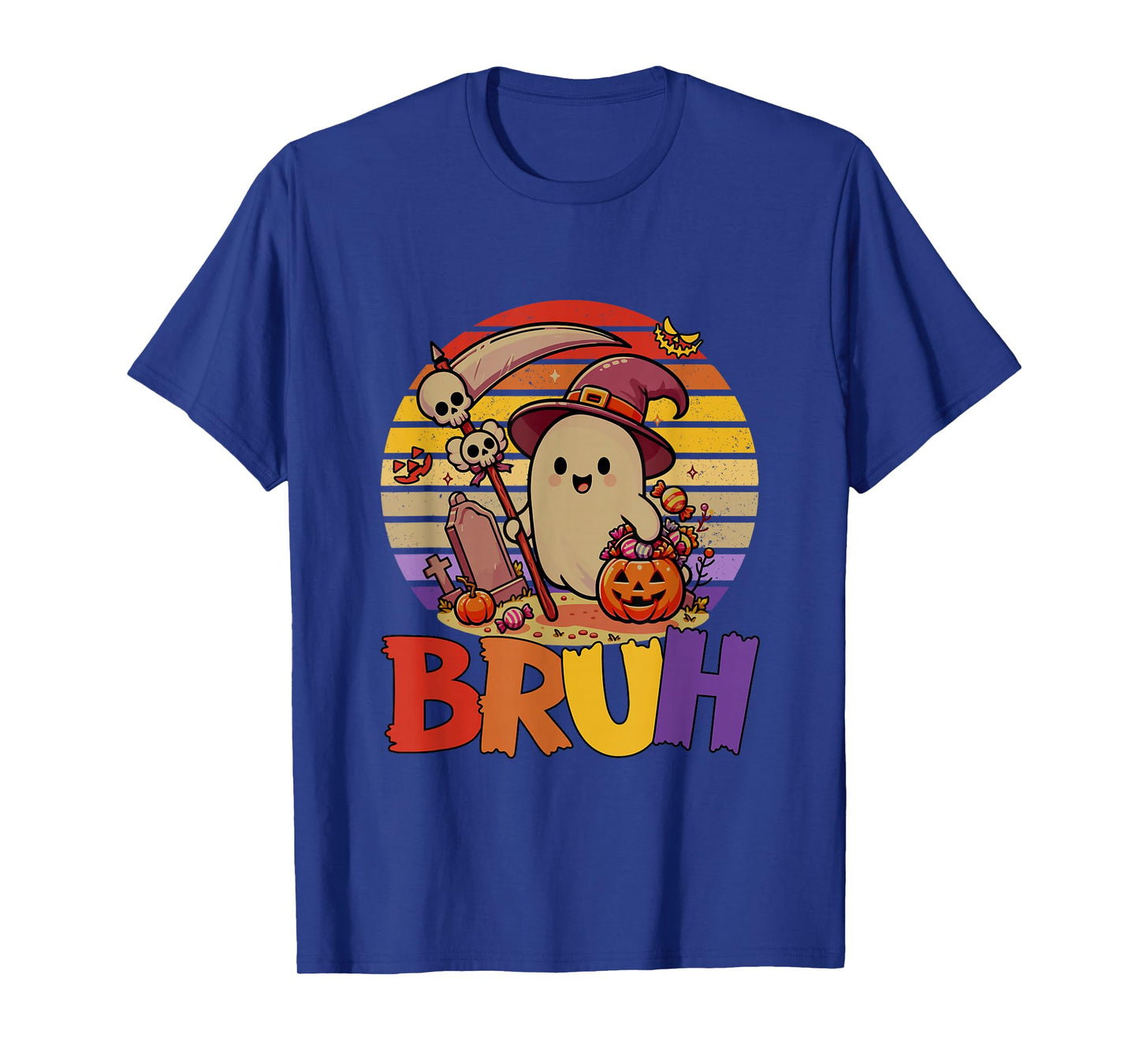 Vintage Cute Boo As Witch Halloween Candies Costume Kids T-Shirt