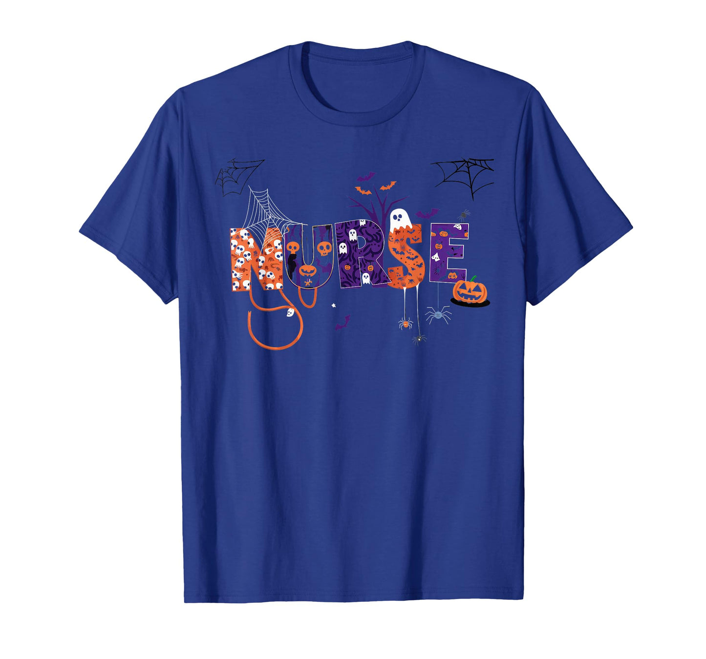 Halloween Tshirt Women Men Skeleton Witch Monster Party T-Shirt