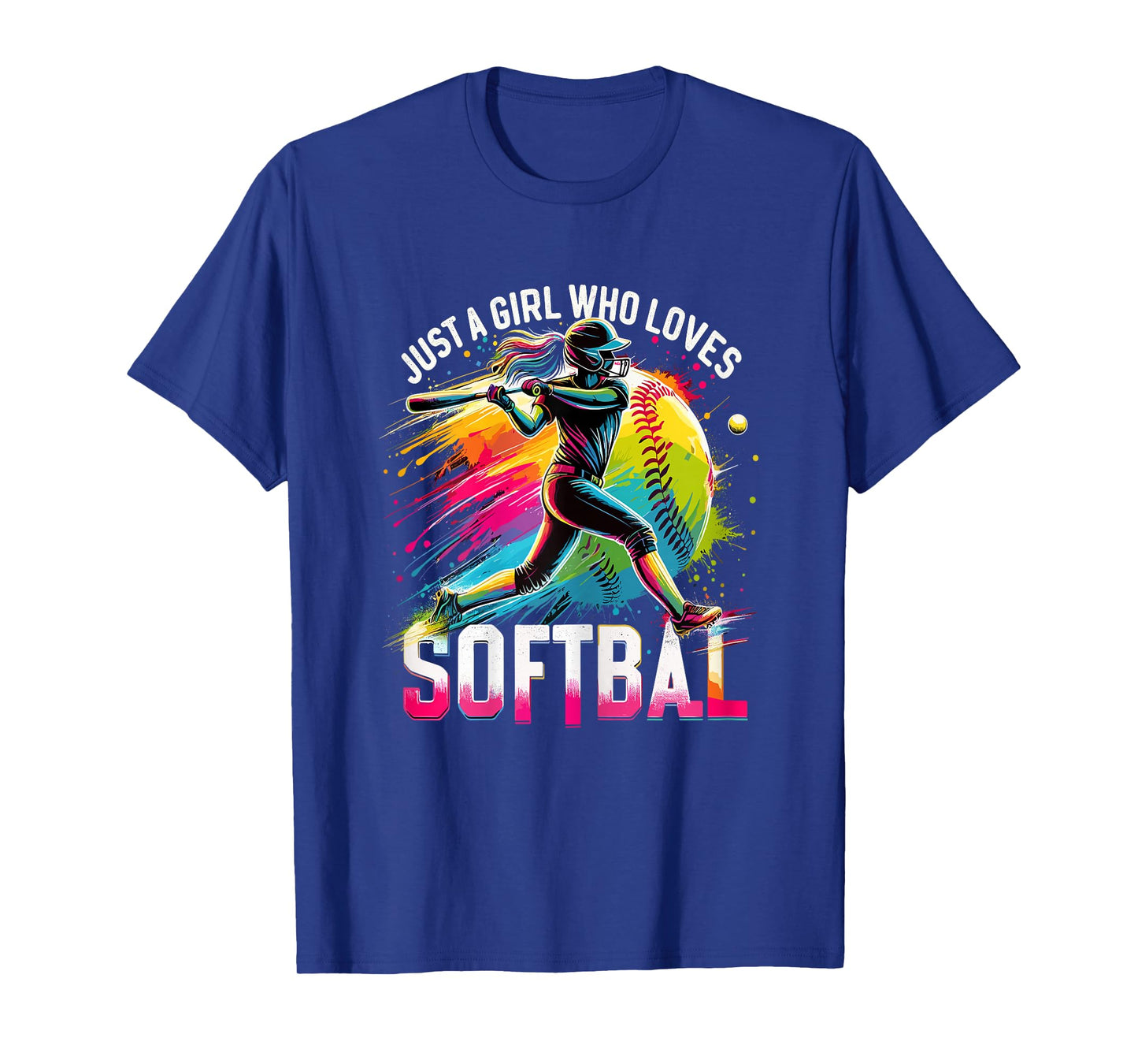 Just A Girl Who Loves Softball T-Shirt