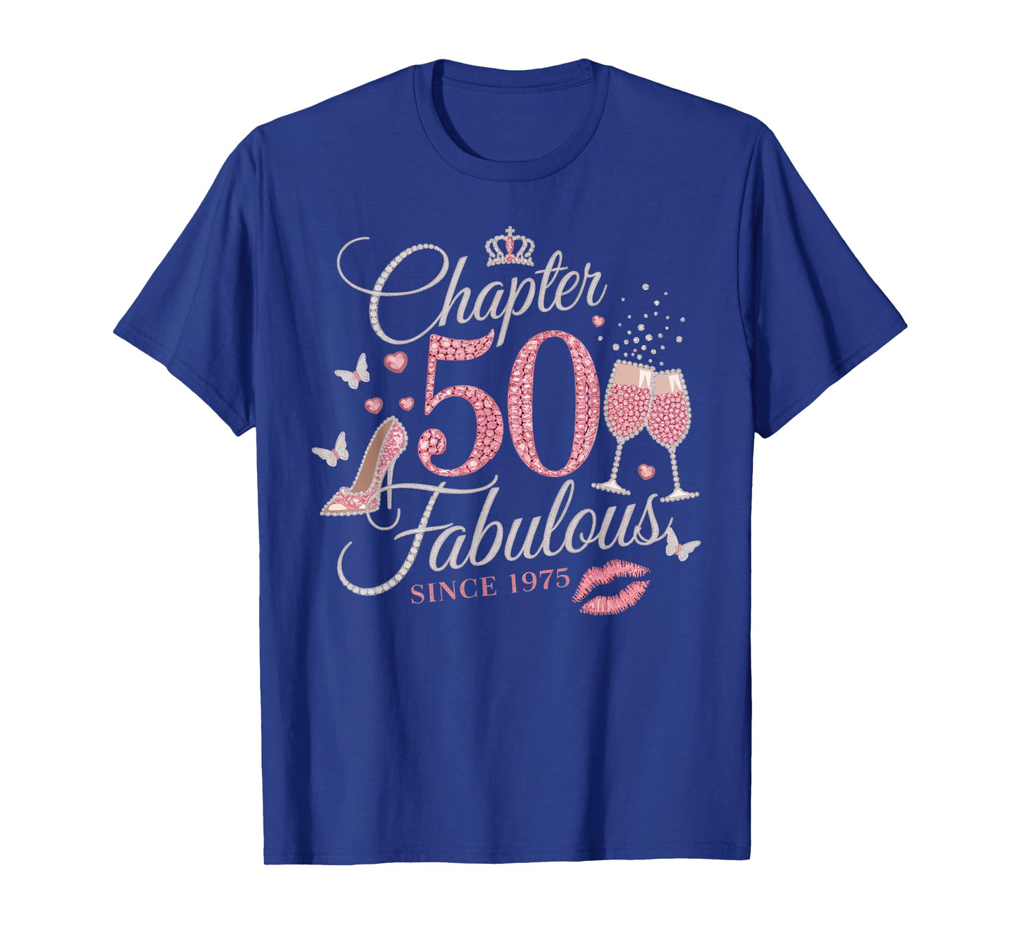 Chapter 50 Fabulous Since 1975 50th Birthday Women Girl T-Shirt