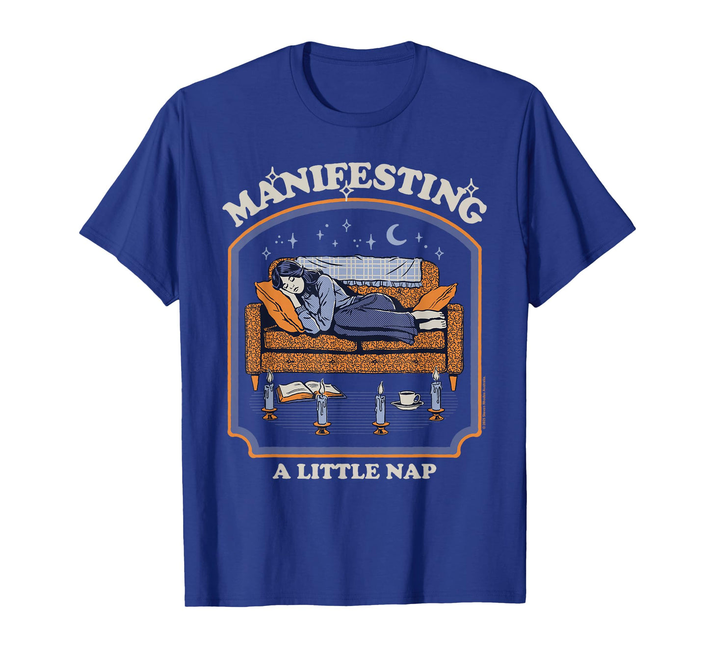 Manafesting a Nap Sarcastic Retro Vintage Funny Adult Humor T-Shirt