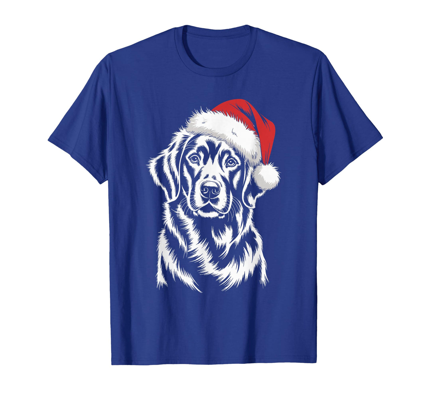 Golden Retriever Dog Santa Hat Christmas Pajama Men Women T-Shirt