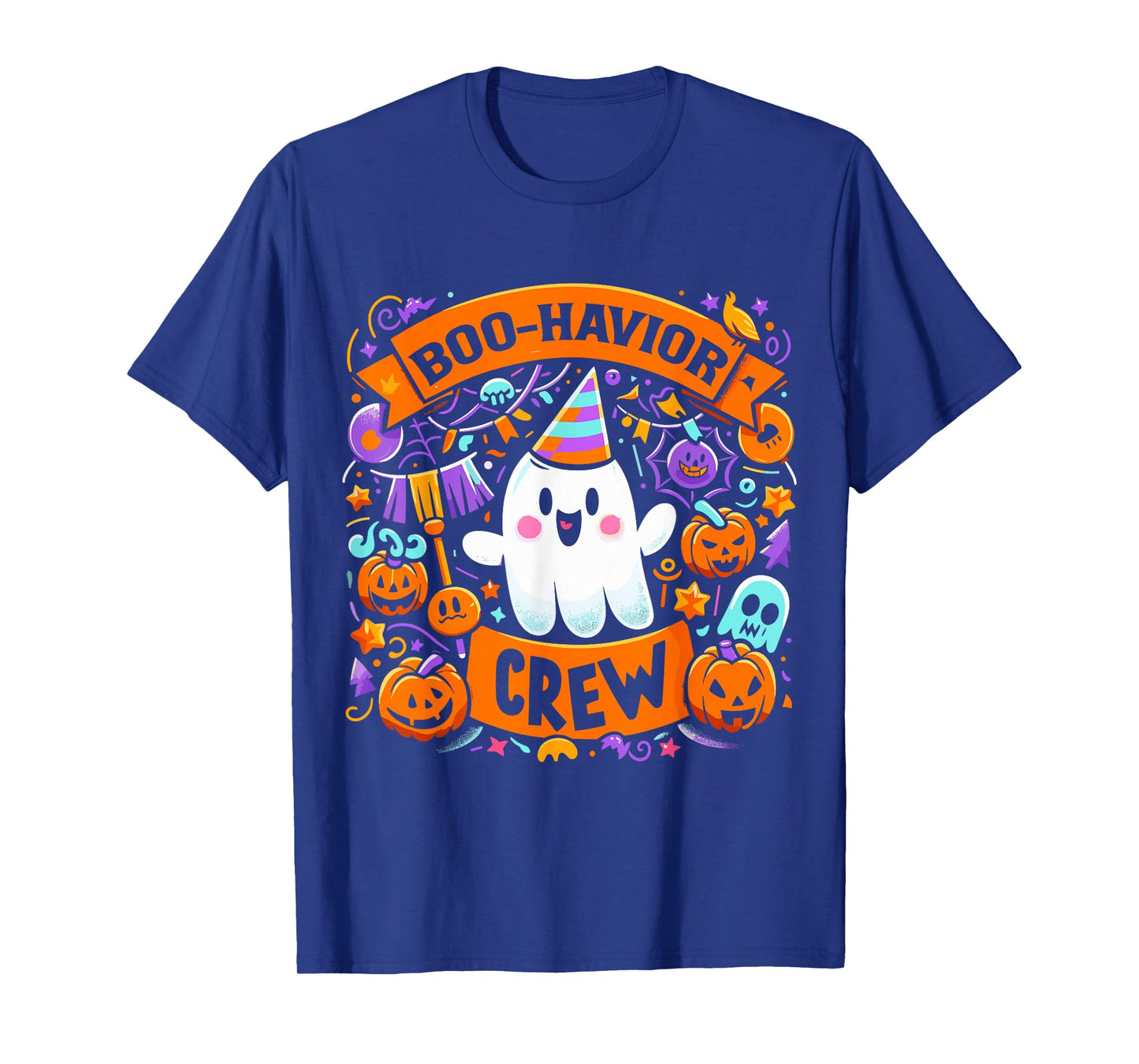 Behavior Analyst Halloween ABA Cute Ghost Boo-Havior Crew T-Shirt
