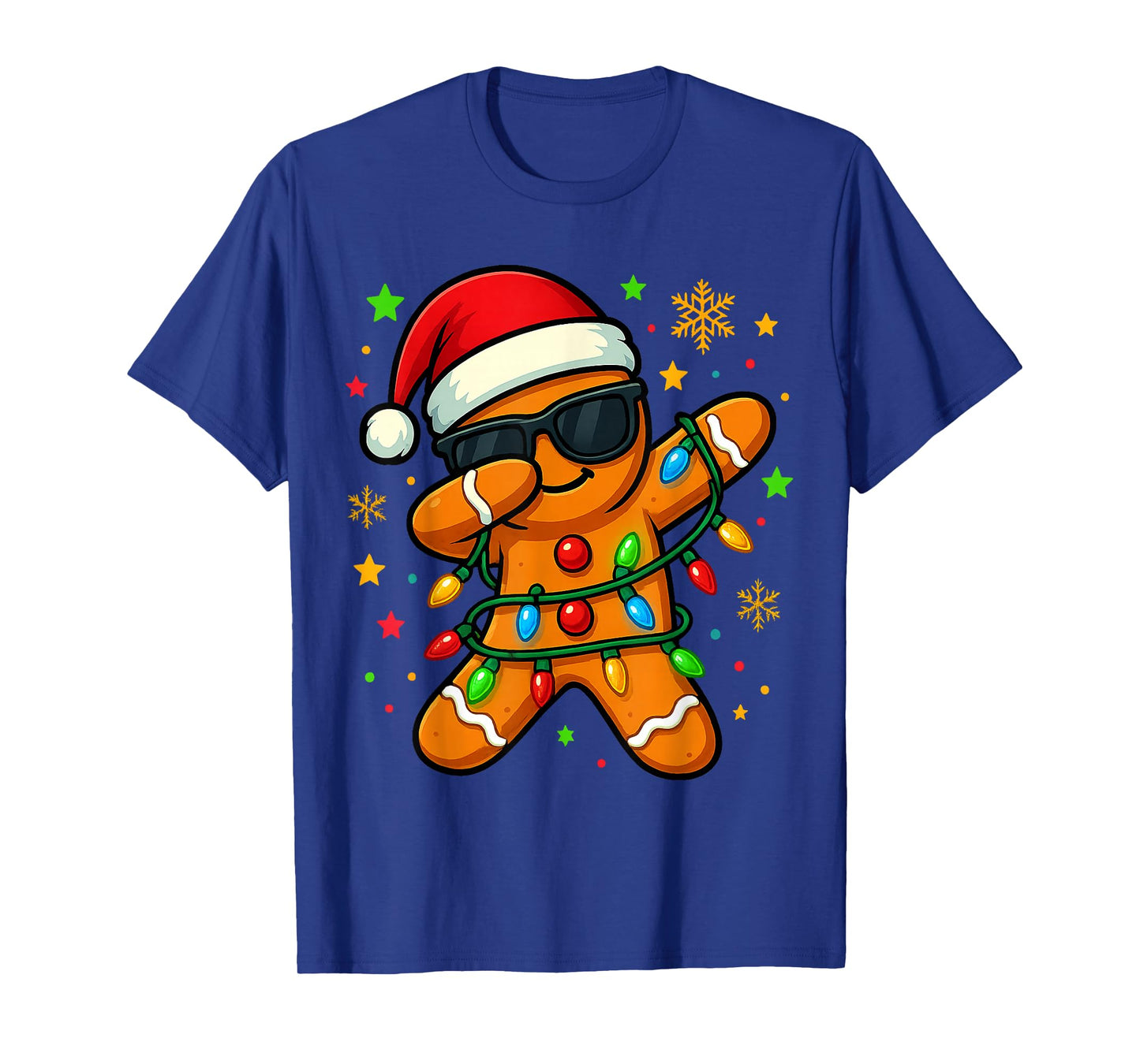 Dabbing Gingerbread Man Christmas Boys Girls Kids Funny Xmas T-Shirt