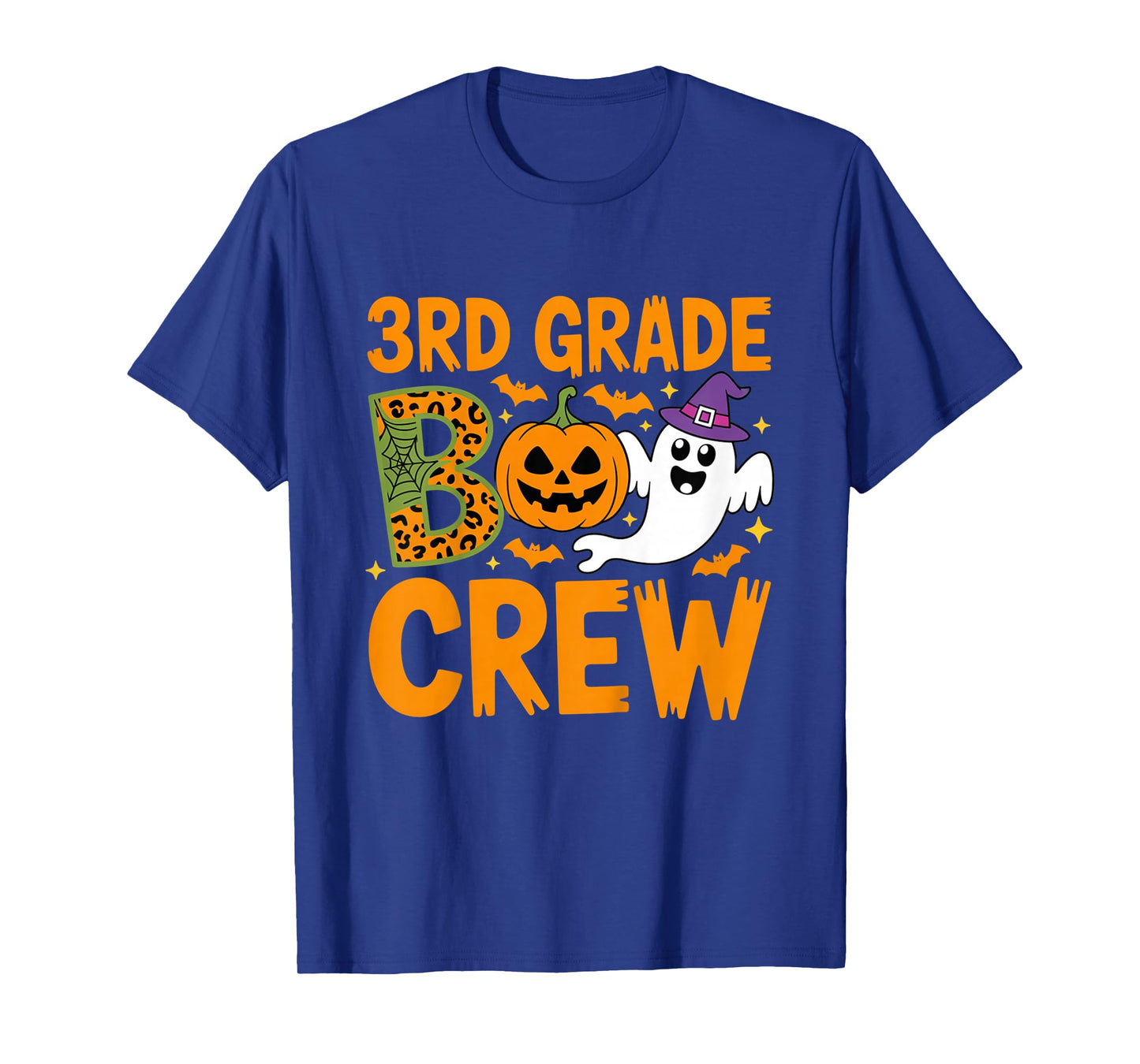 3rd Grade Boo Crew Halloween Outfit for Spooky Classroom Fun T-Shirt