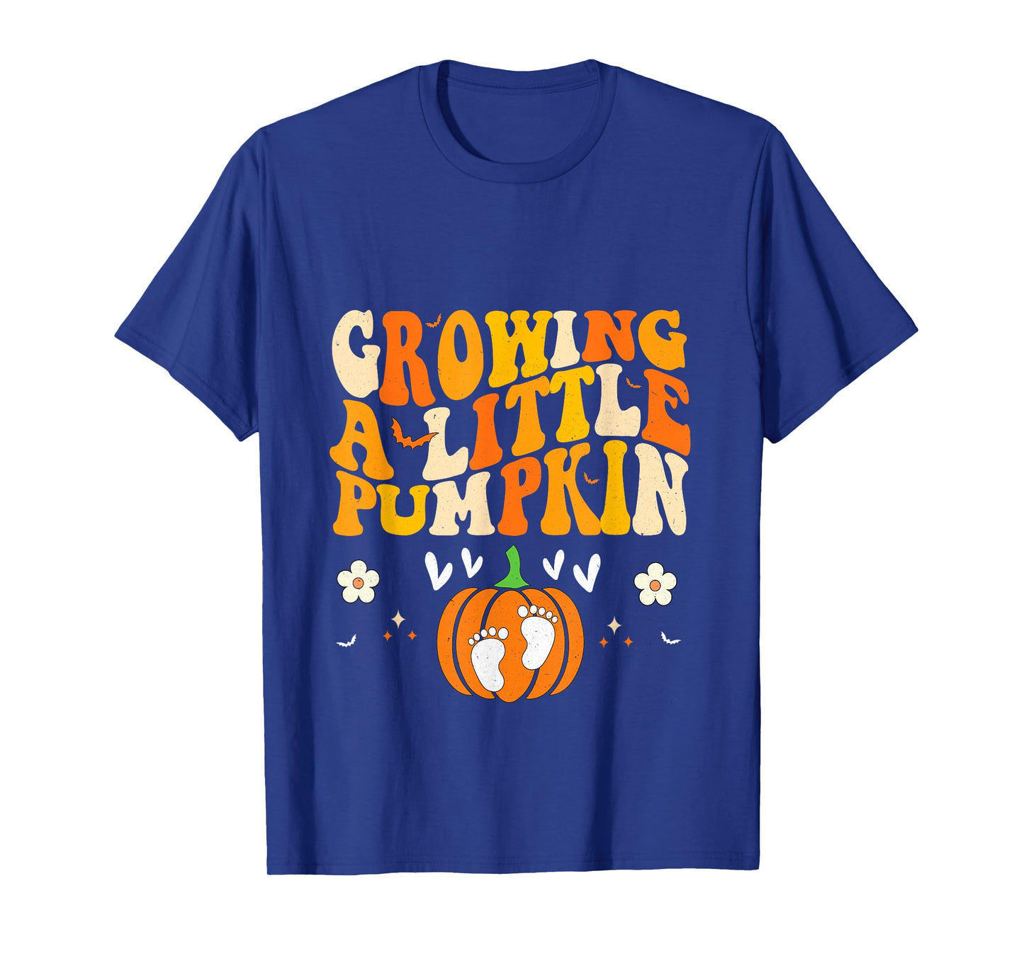Growing A Little Pumpkin Pregnancy Announcement Halloween T-Shirt