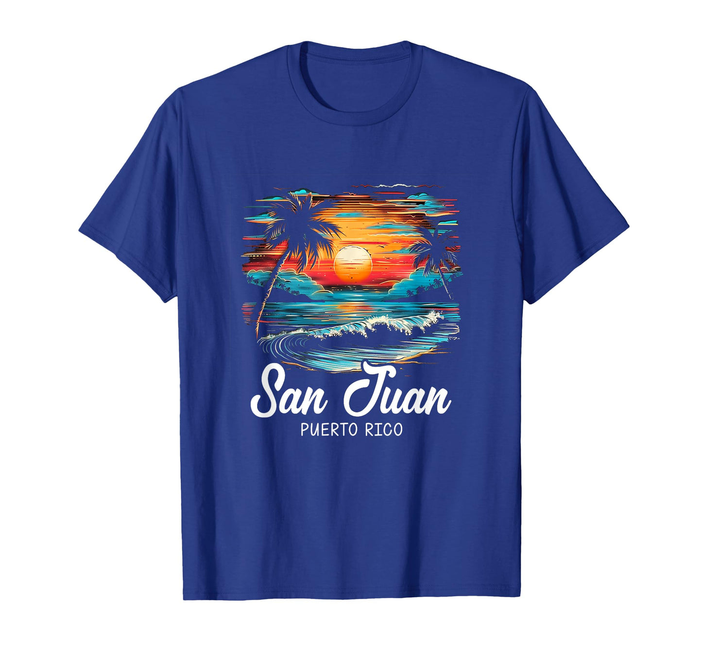 Family Vacation Retro Sunset Puerto Rico San Juan T-Shirt