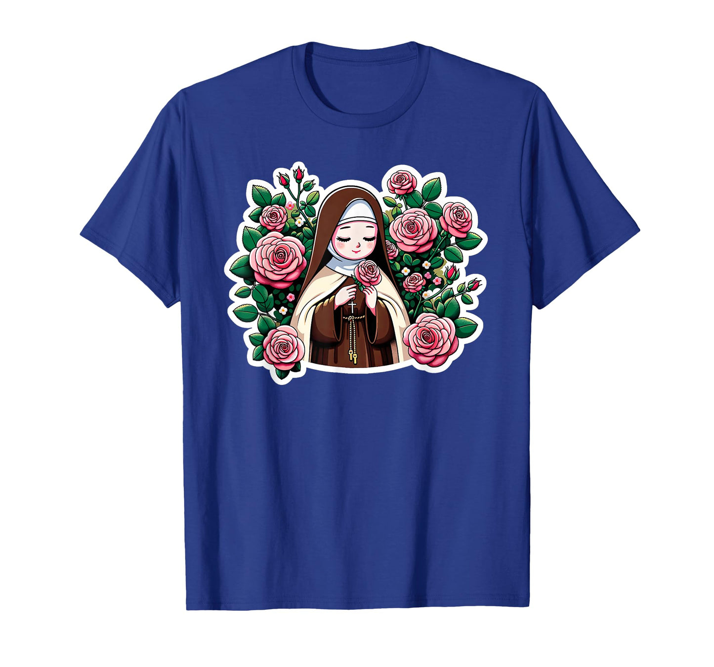 St Therese of Lisieux Kids Little Flower Rose Catholic Saint T-Shirt