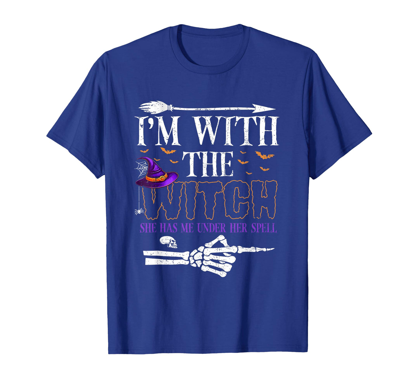 I'm with The Witch Funny Halloween Couple Costume Party T-Shirt