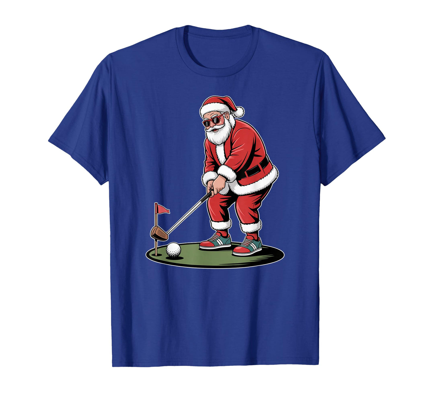 Funny Golf Christmas Santa Claus Golfing Holiday Golfer T-Shirt