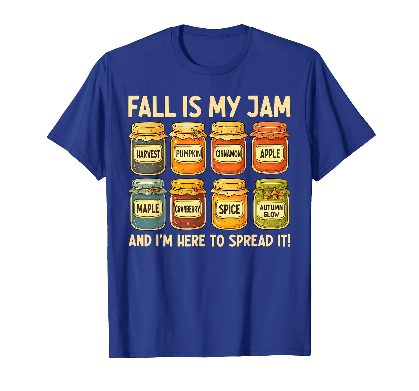 Vintage Fall Is My Jam And Im Here To Spread It Autumn T-Shirt