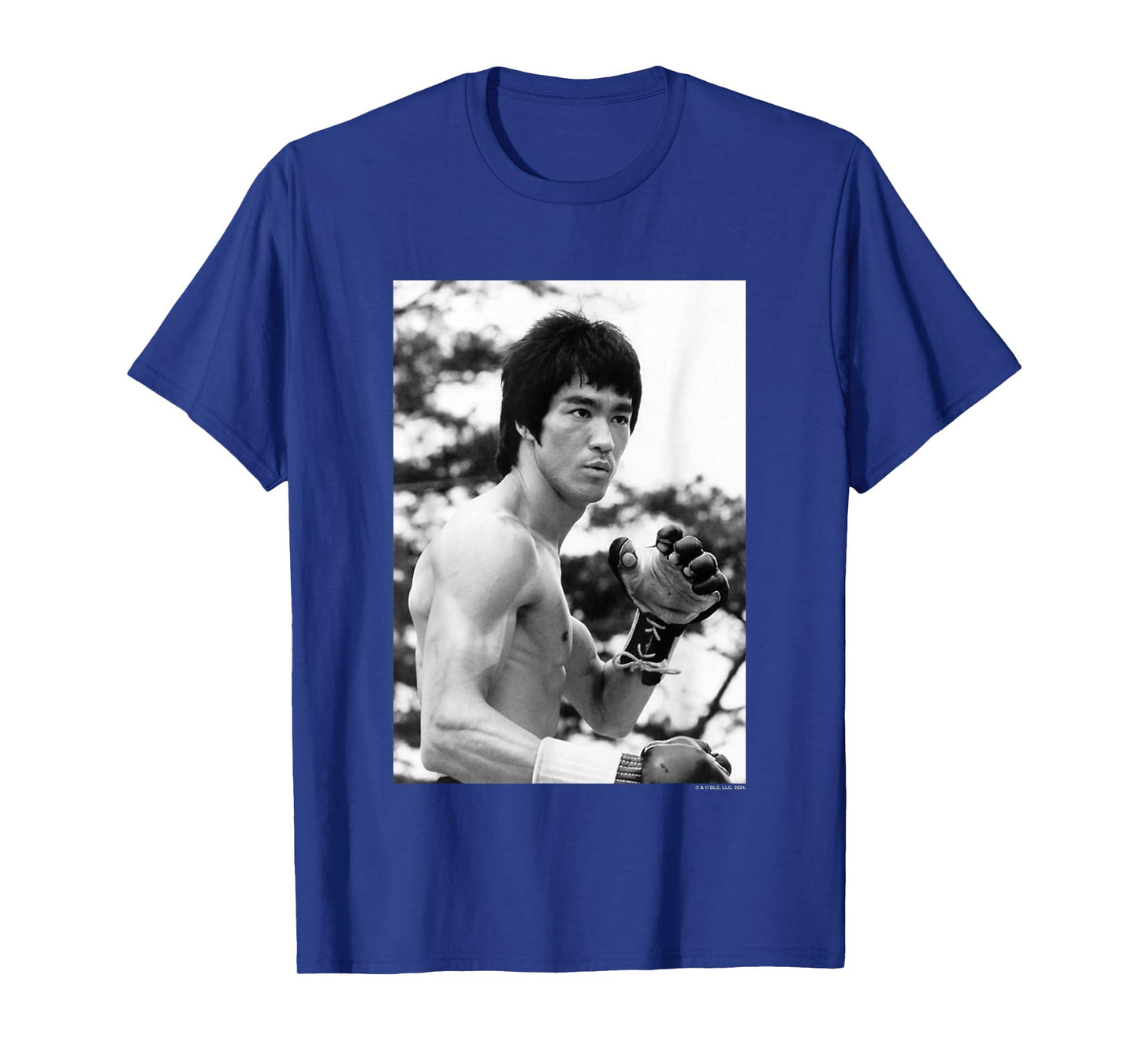 Bruce Lee On Guard Black & White Vintage Poster T-Shirt