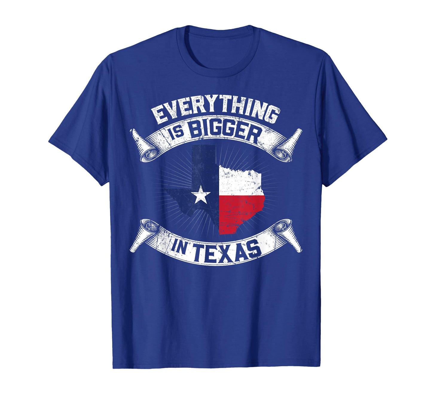 Everything Is Bigger In Texas Funny Texan Flag T-Shirt