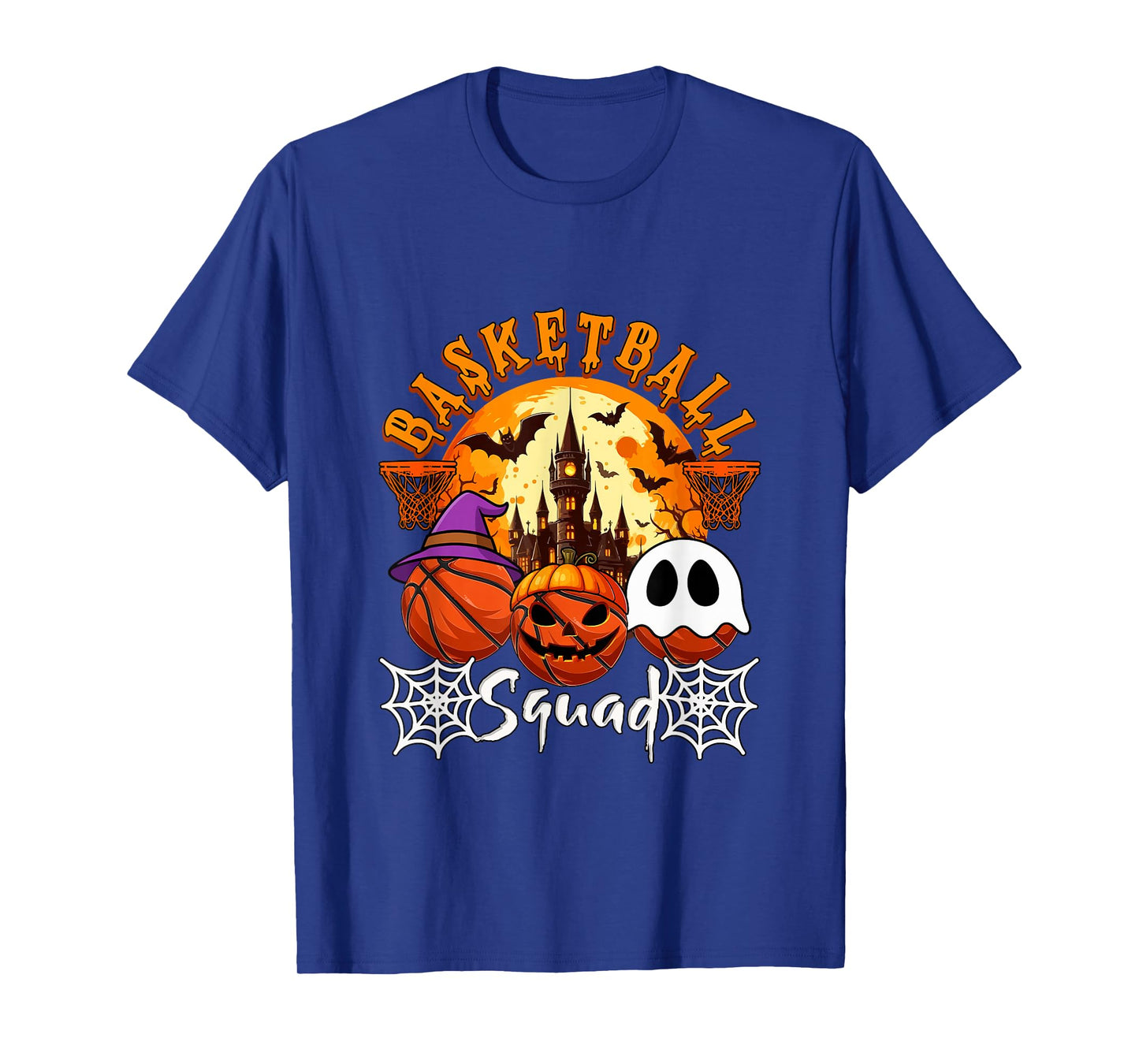 Basketball Squad Halloween Three Horror Balls Costume Player T-Shirt