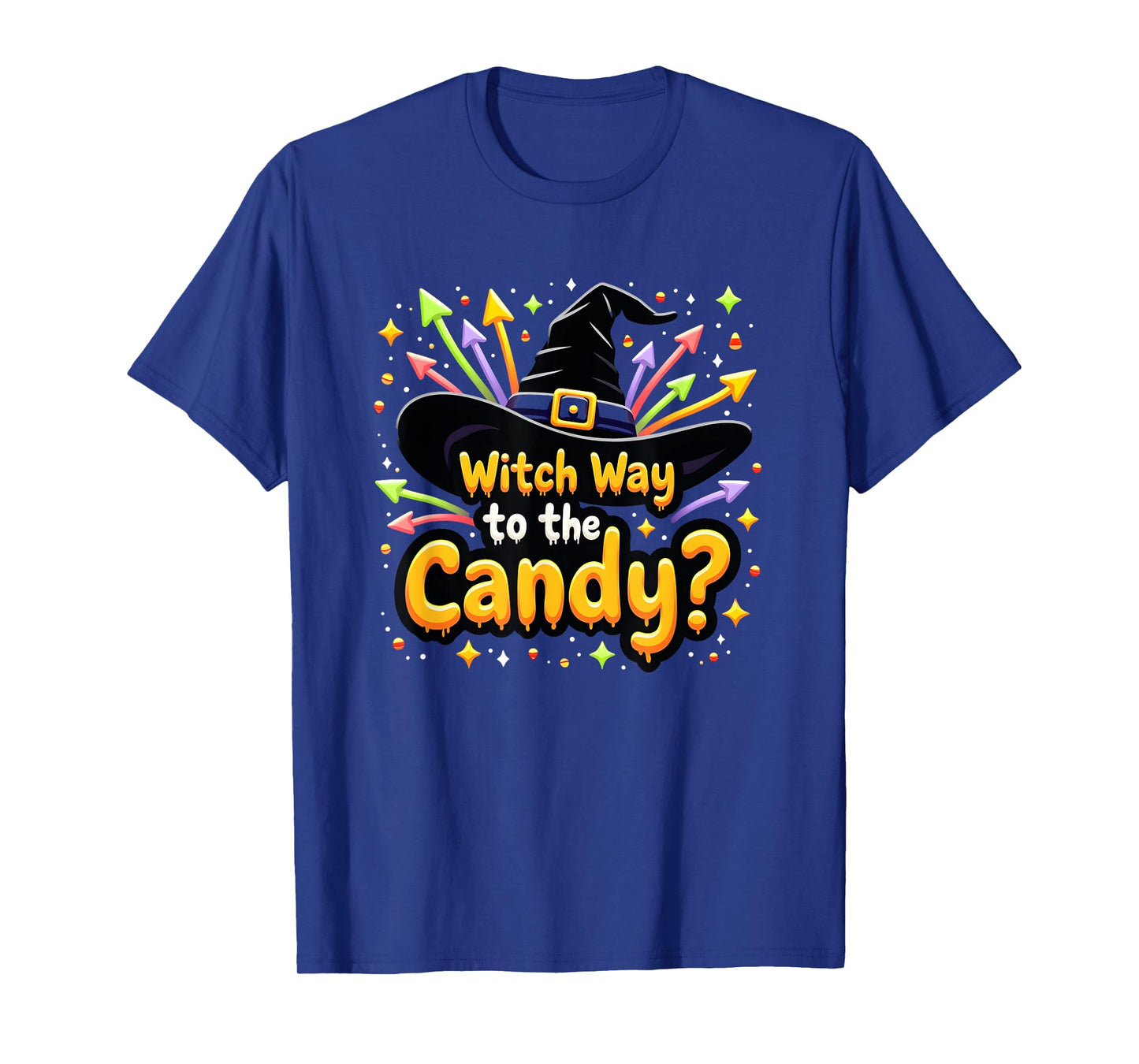 Halloween Humorous Witch Way to The Candy? T-Shirt