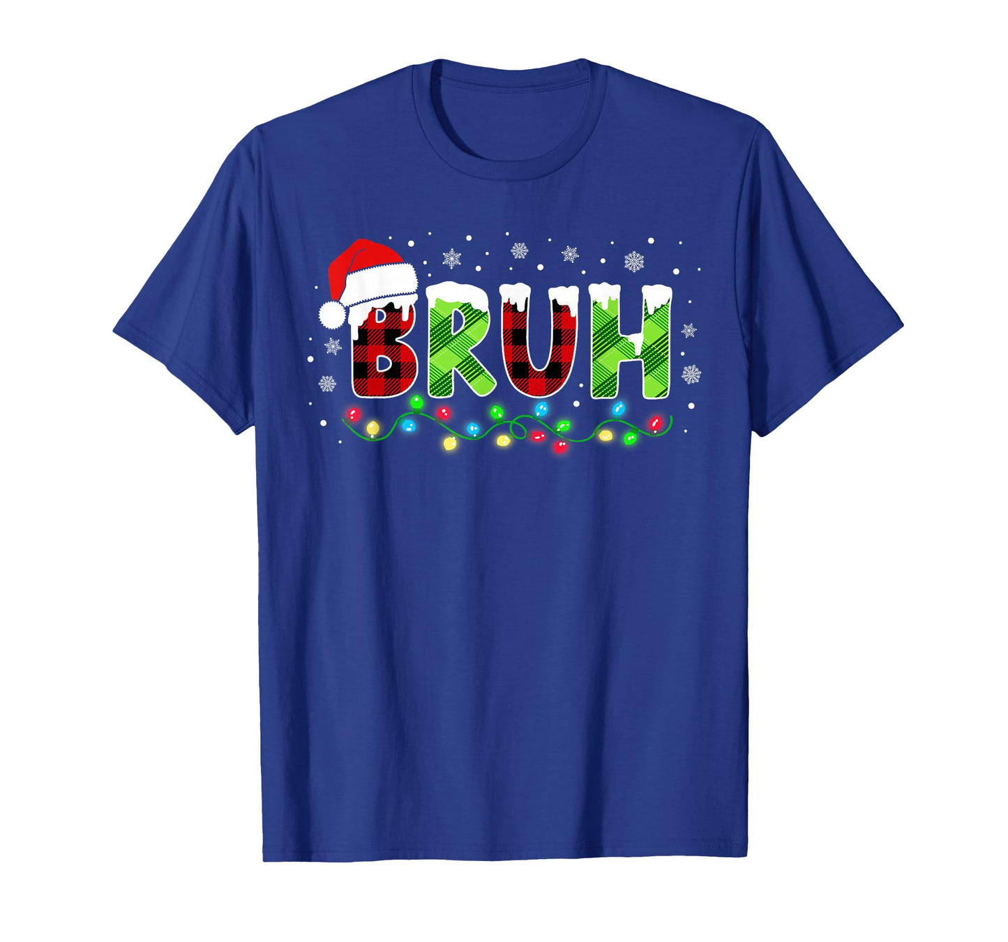 Bruh Christmas Shirt for Boys Teens Kids Family Xmas Pajamas T-Shirt