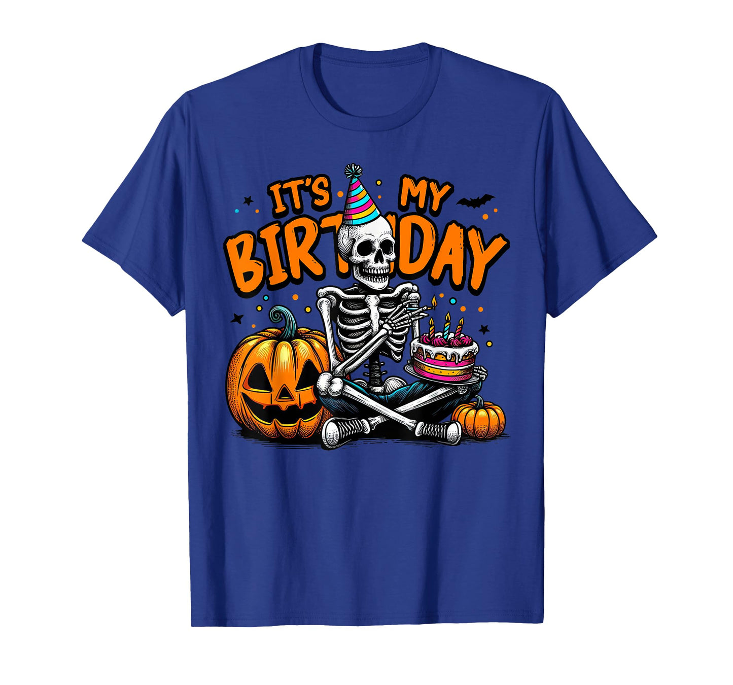 It's My Birthday Skeleton Happy Halloween Birthday Party T-Shirt