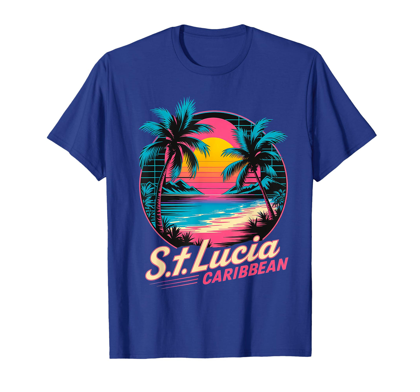 St Lucia Souvenir Summer Saint Lucia Retro Vintage T-Shirt