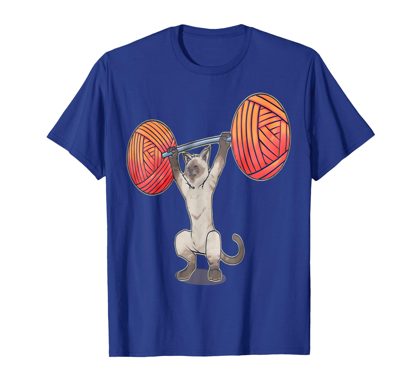 Olympic Snatch Siamese Cat Weightlifting Bodybuilding Muscle T-Shirt