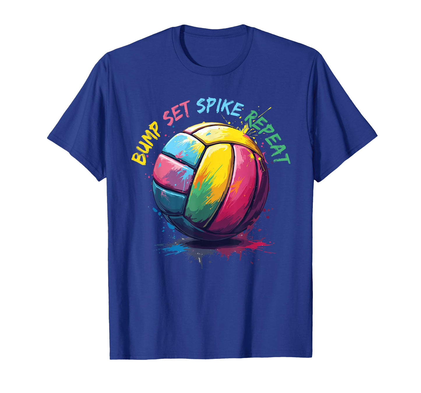 Volleyball For Girls & Women, Bump Set Spike Repeat T-Shirt