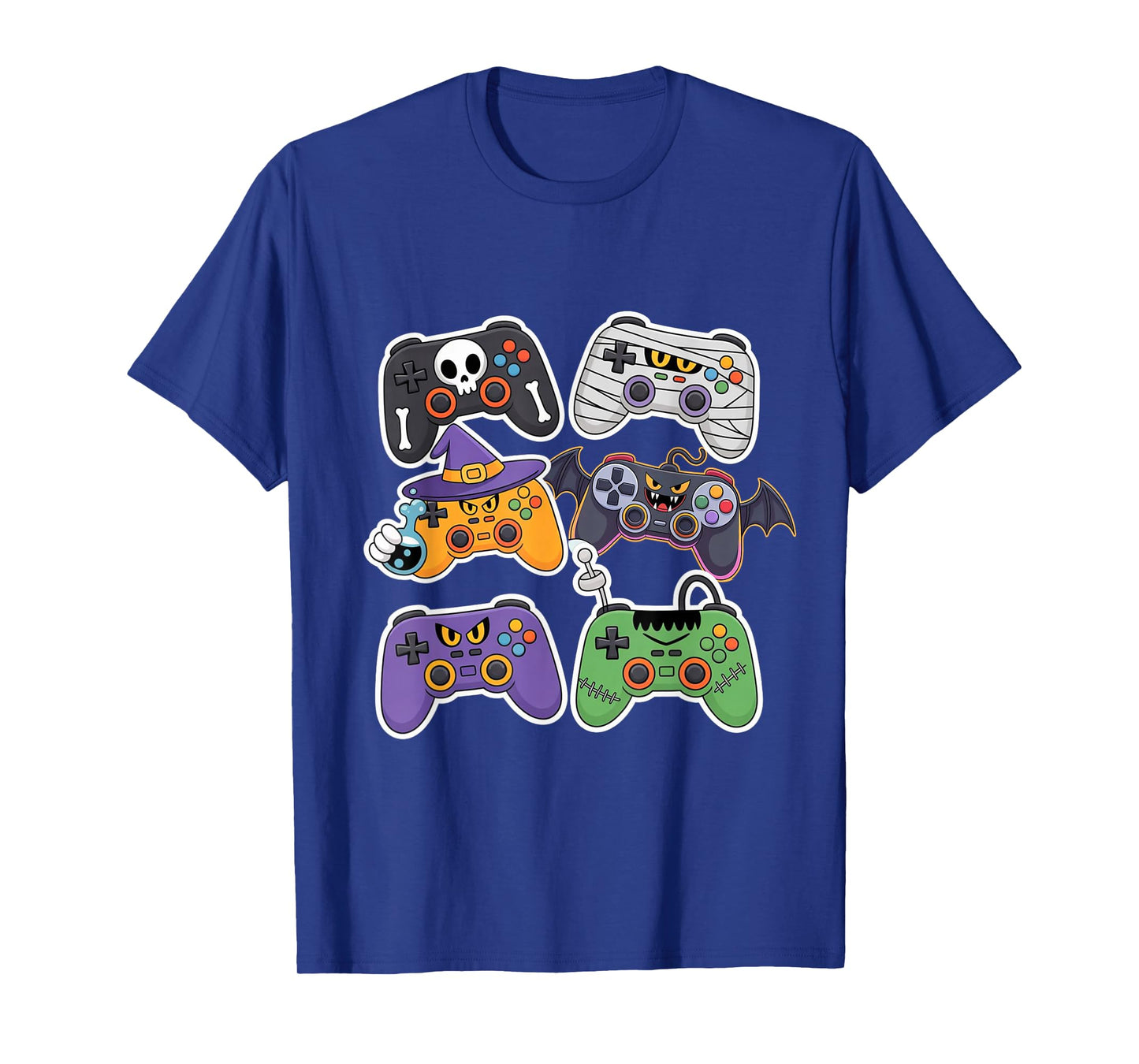 Video Game Controllers Skeleton Mummy Witch Vampire Monster T-Shirt