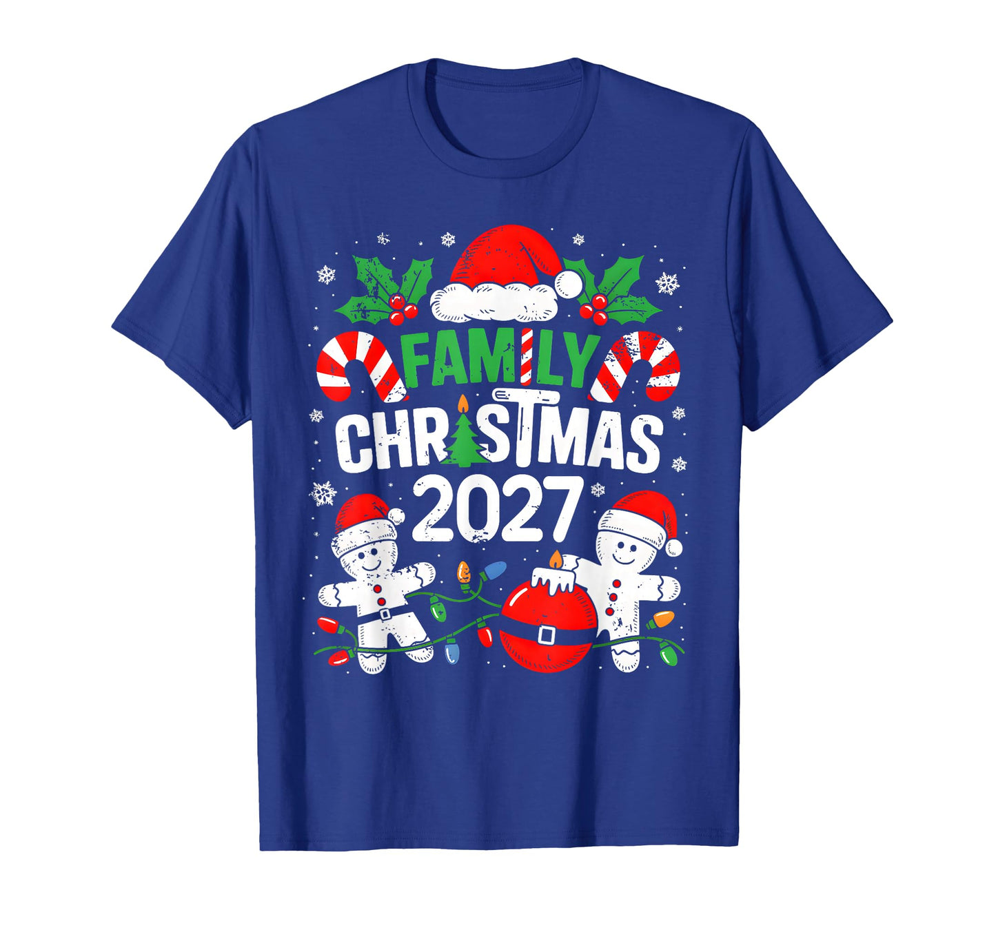 Christmas 2027 Family Matching Costume Team Santa Elf Squad T-Shirt