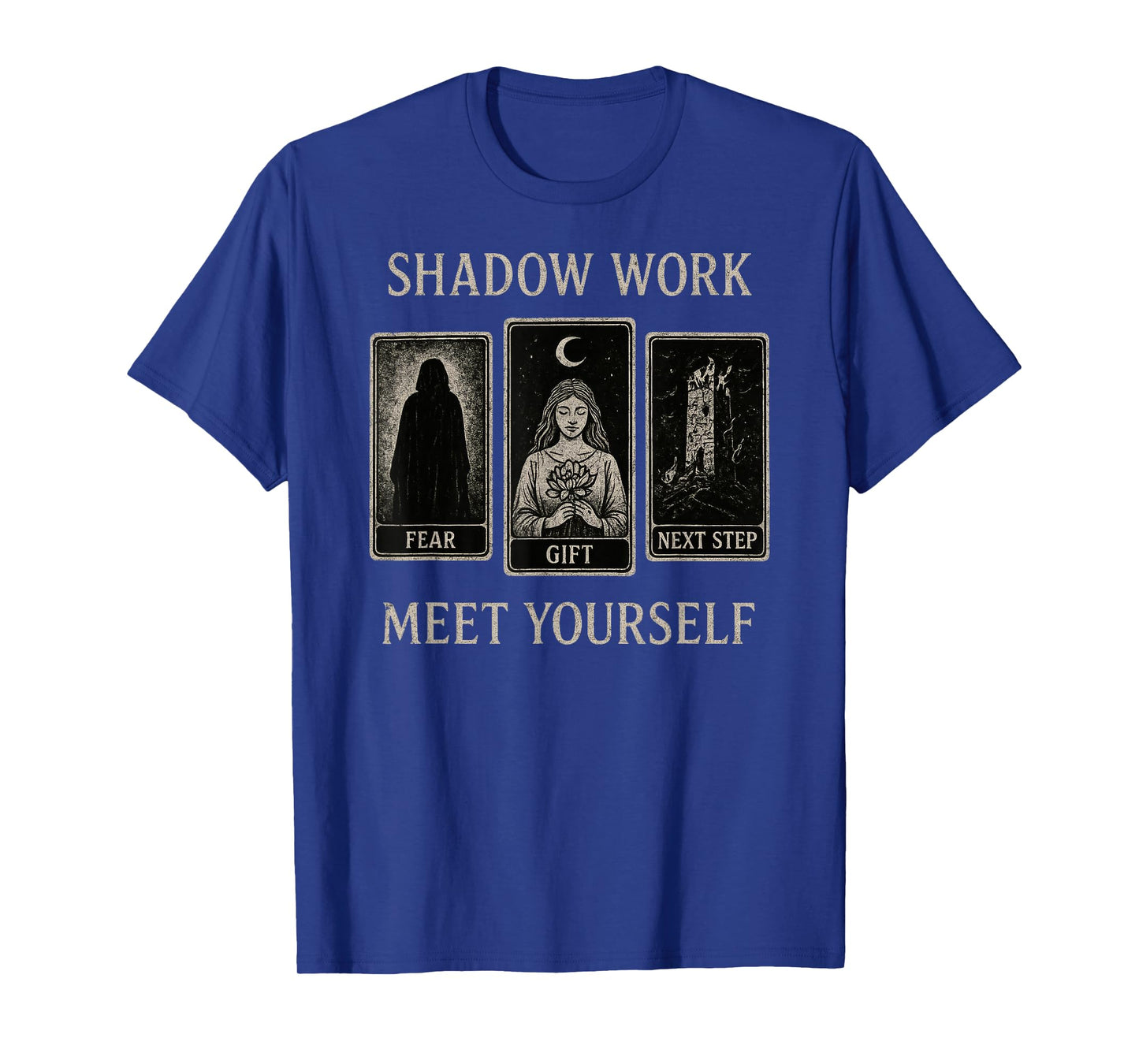 Shadow Work Tarot Tee Meet Yourself Occult Witchy Wiccan T-Shirt