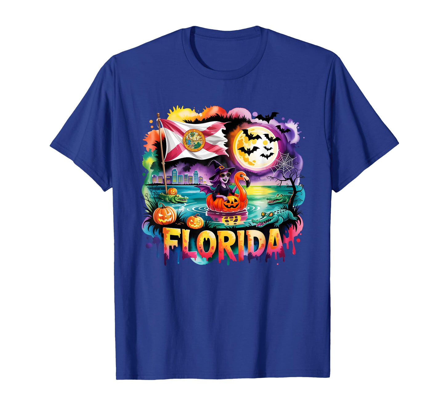 Floridian Halloween Flag Culture Pride Halloween Design T-Shirt