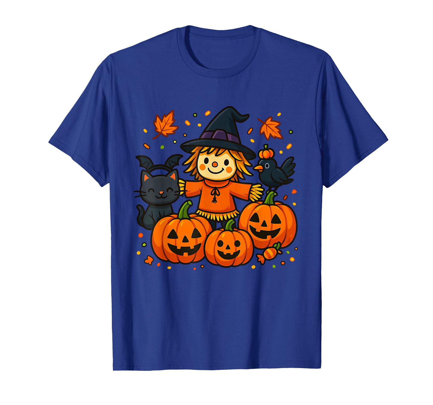 Scarecrow Autumn Harvest Fall Season Pumpkin Thanksgiving T-Shirt