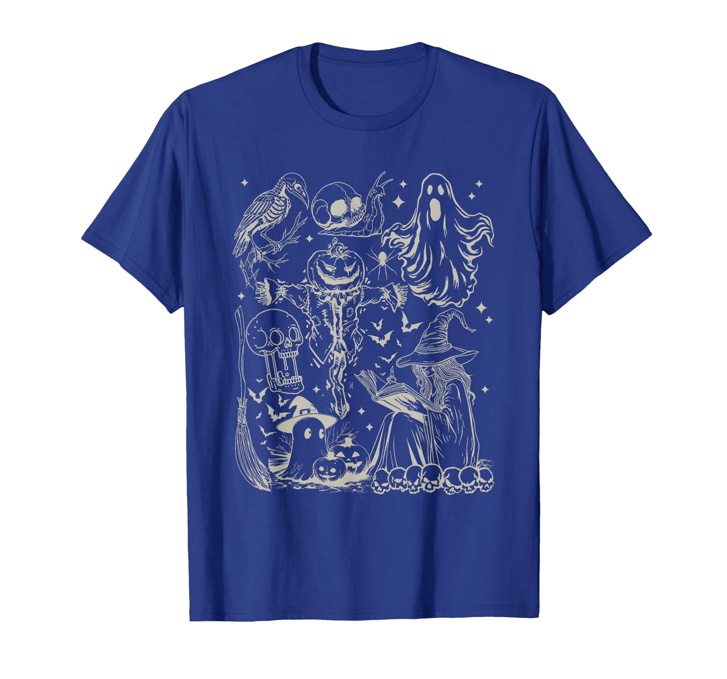 Halloween Spells and Ghost Sketch T-Shirt