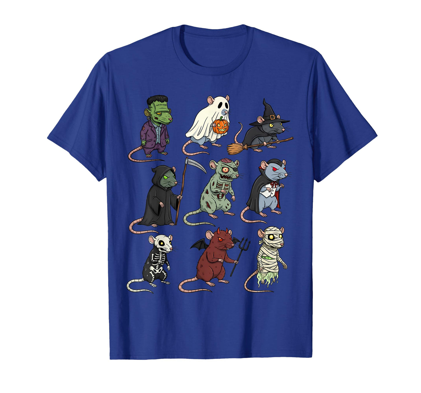 Rat Spooky Witch Boo Zombie Rat Halloween Boys & Girls T-Shirt
