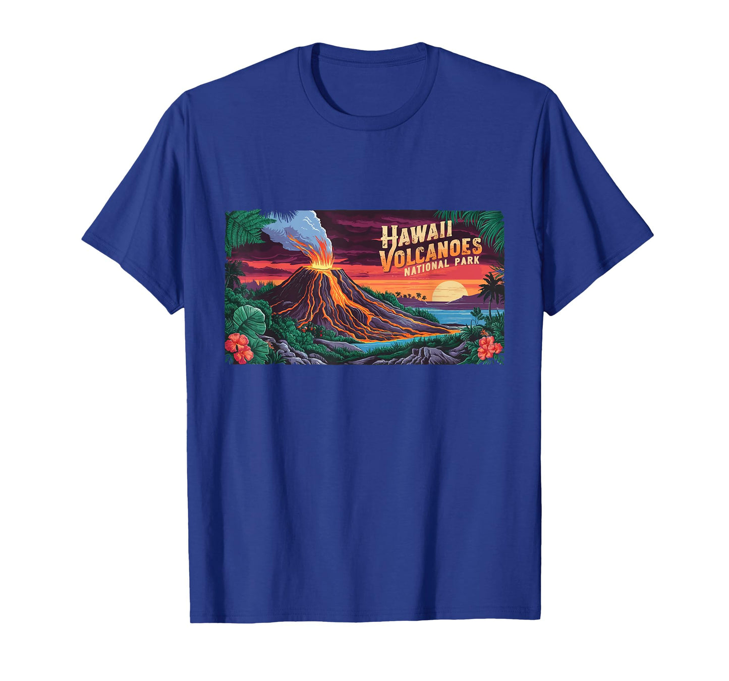 Hawaii Kilauea Volcanoes National Park Vintage Hawaii Travel T-Shirt