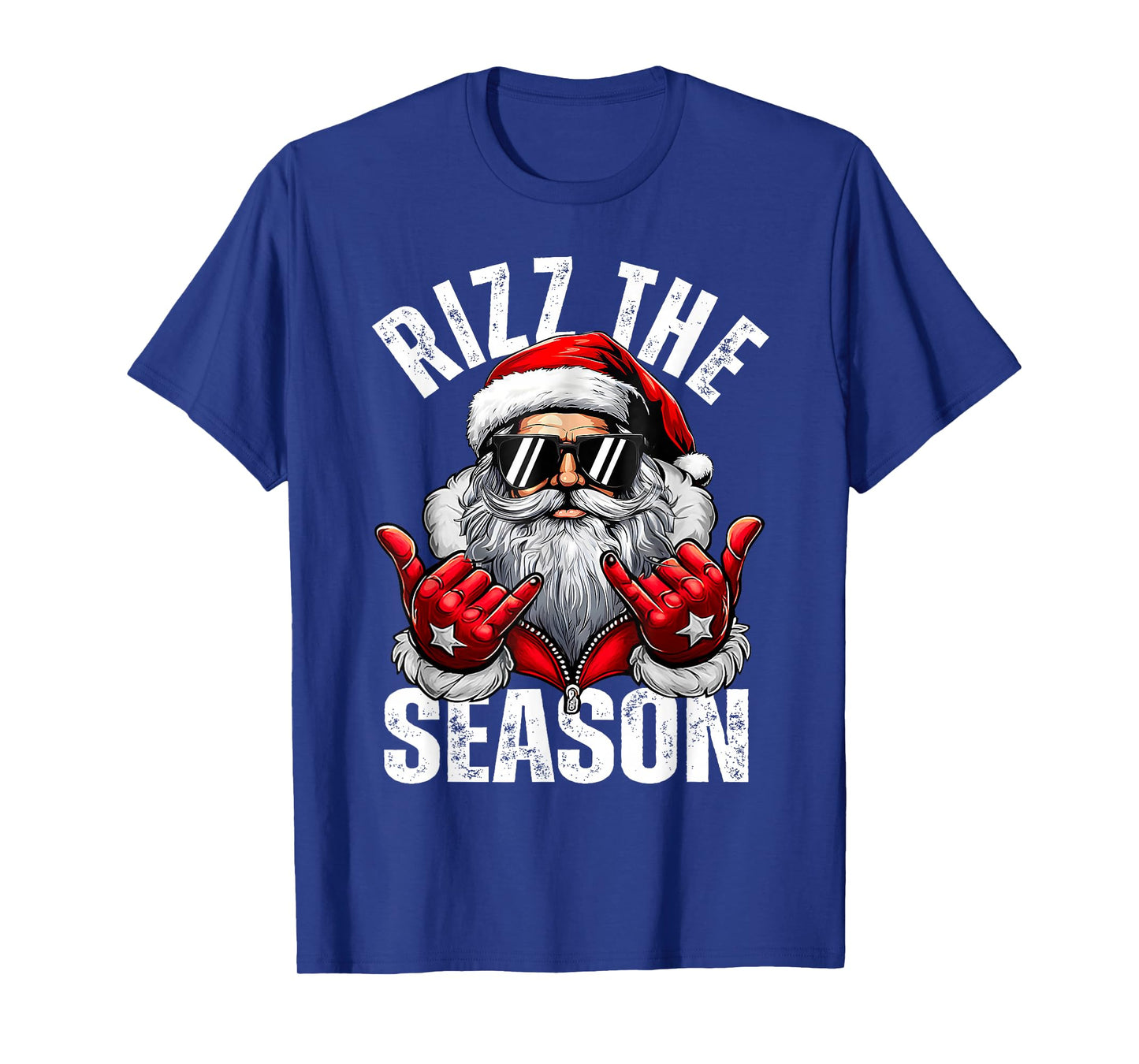 Rizz The Season Santa Sunglasses Christmas Pajamas Holiday T-Shirt