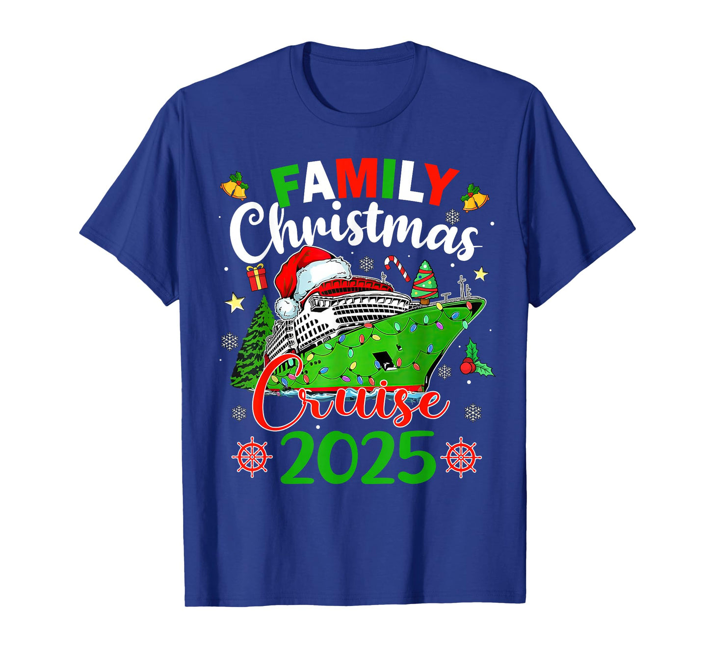 Family Christmas Cruise 2025 Matching Family Cruise Holiday T-Shirt