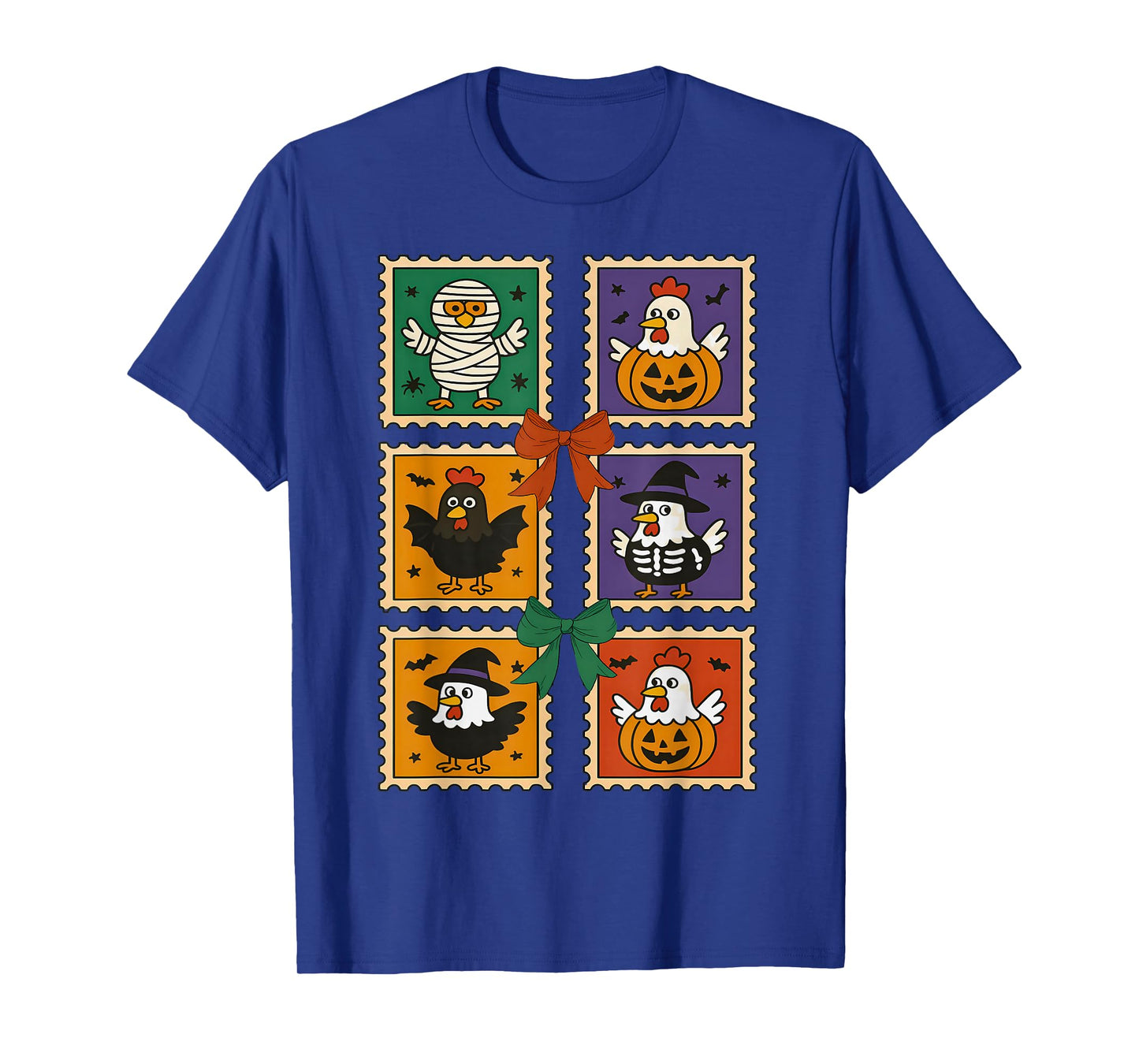 Funny Chicken Halloween Costume Mummy Witch Pumpkin Skeleton T-Shirt
