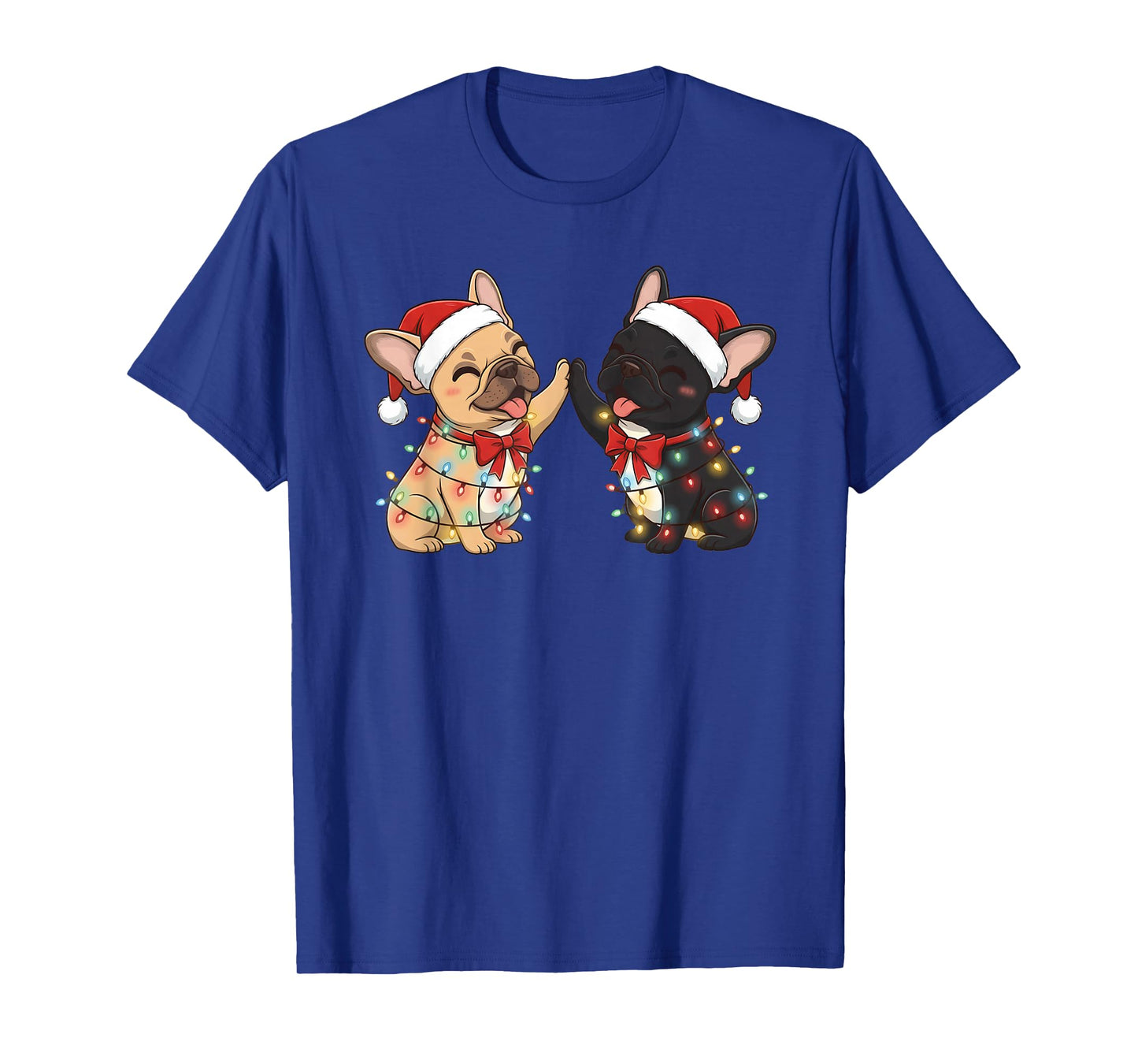 Christmas Dog French Bulldog Xmas Funny Dog Mom Dog Lover T-Shirt